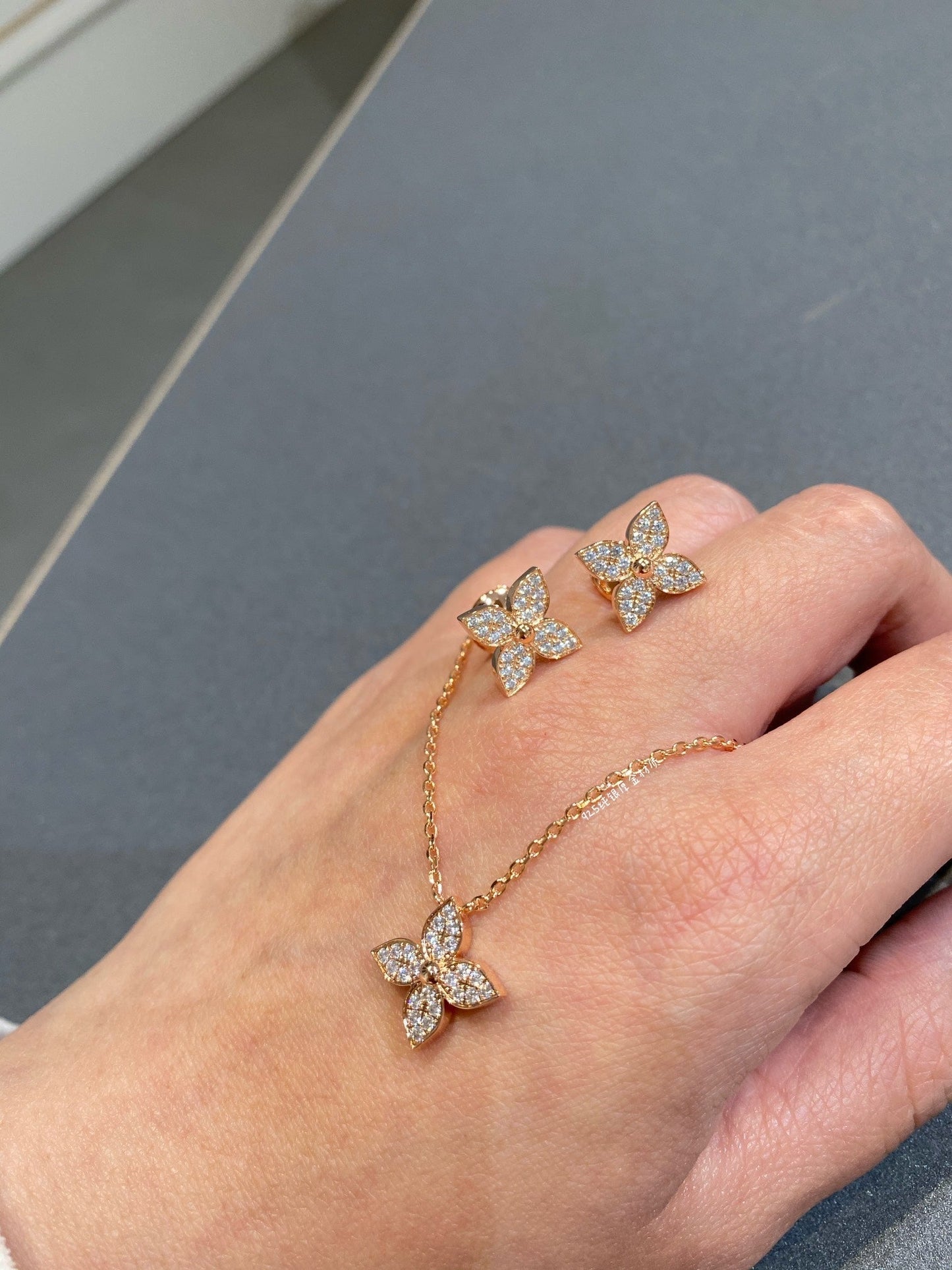 [moco jewelrys]Stern-Diamant-Halskette