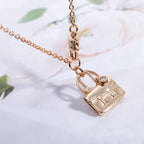??Loco?¡¥AMULETTE PEDANT ROSE GOLD NECKLACE