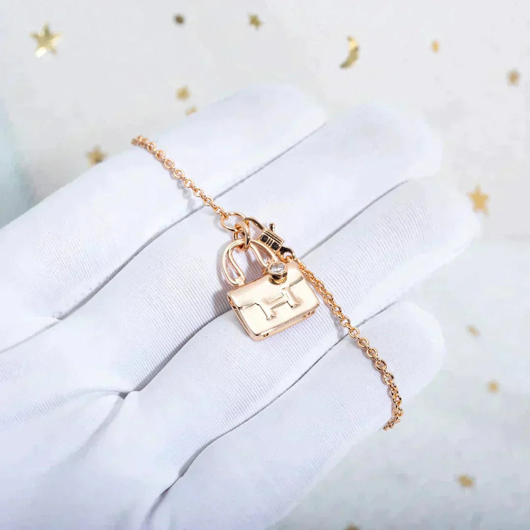 ??Loco?¡¥AMULETTE PEDANT ROSE GOLD NECKLACE