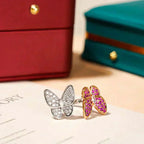 ??Loco?¡¥TWIN BUTTERFLY DIAMOND RING