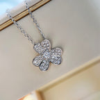 ??Loco?¡¥CLOVER DIAMOND NECKLACE SILVER