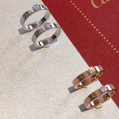 [moco jewelrys] Liebesring 3,6 mm 1 großer Diamant