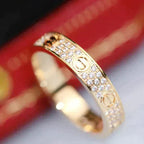 ??Loco?¡¥LOVE RING 3.6MM DIAMOND PAVED