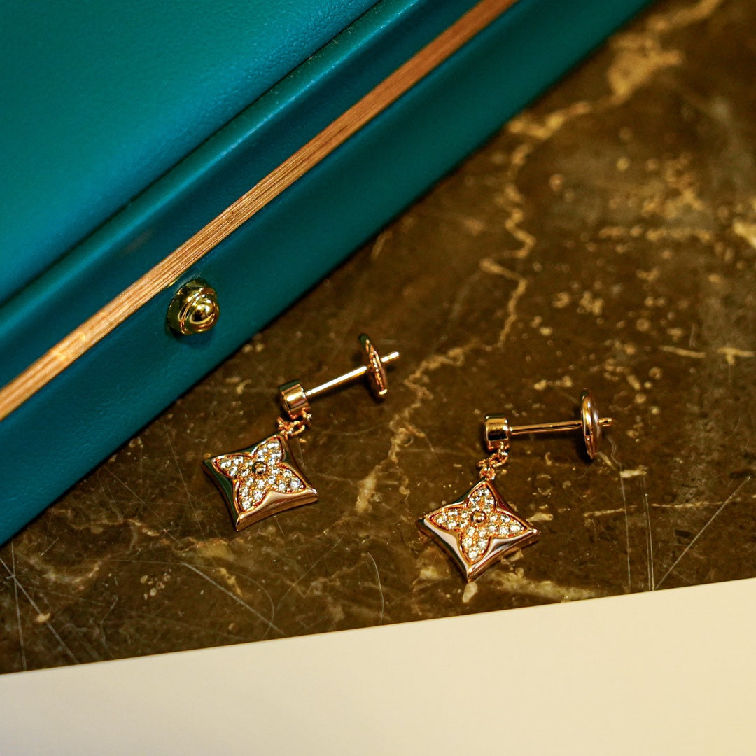 ??Loco?¡¥STAR DIAMONDS EARRINGS GOLD