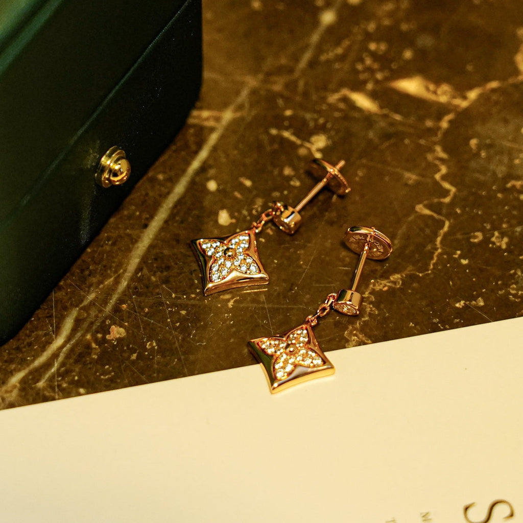 ??Loco?¡¥STAR DIAMONDS EARRINGS GOLD