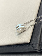 ??Loco?¡¥POP H LIGHT BLUE NECKLACE