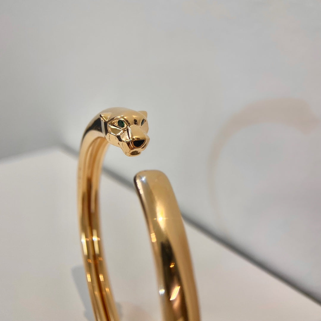 ??Loco?¡¥PANTHERE GOLD OPEN BRACELET