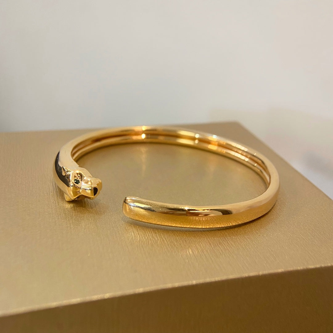 ??Loco?¡¥PANTHERE GOLD OPEN BRACELET