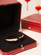 ??Loco?¡¥PANTHERE ROSE GOLD DIAMOND OPEN BRACELET