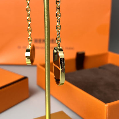 [moco jewelrys]CHAINE VERSO SCHWARZE KERAMIK-OHRRINGE