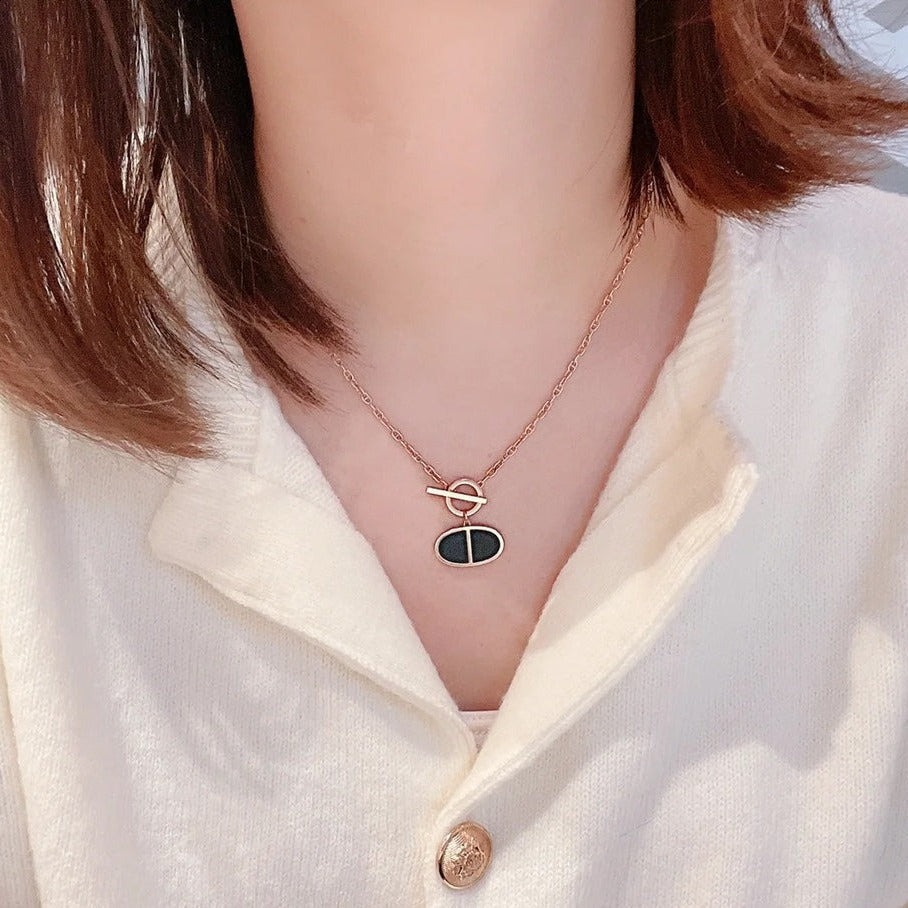 [moco jewelrys]CHAINE VERSO SCHWARZE KERAMIK-KETTE