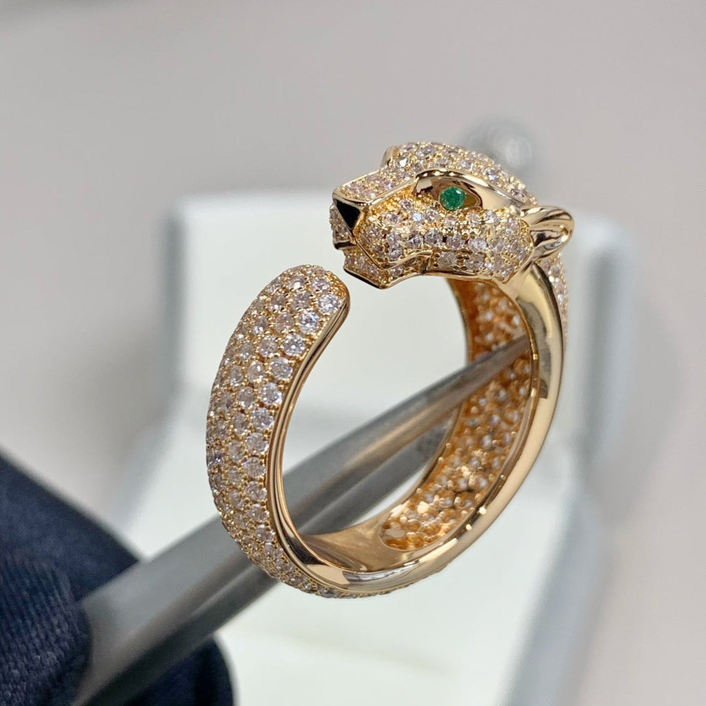 ??Loco?¡¥PANTHERE PINK GOLD DIAMOND RING