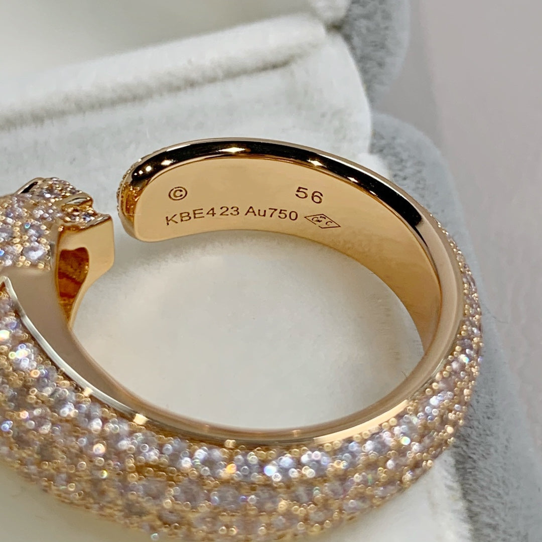 ??Loco?¡¥PANTHERE PINK GOLD DIAMOND RING