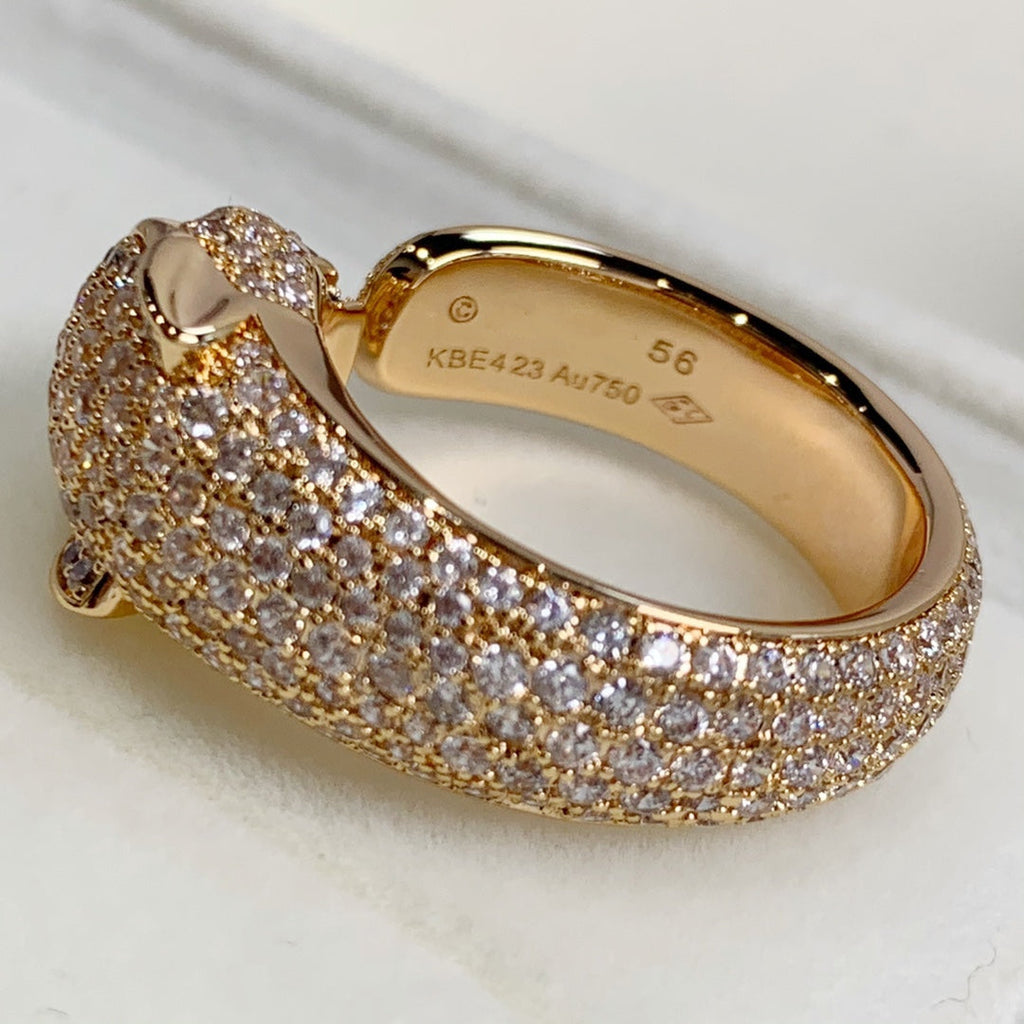 ??Loco?¡¥PANTHERE PINK GOLD DIAMOND RING