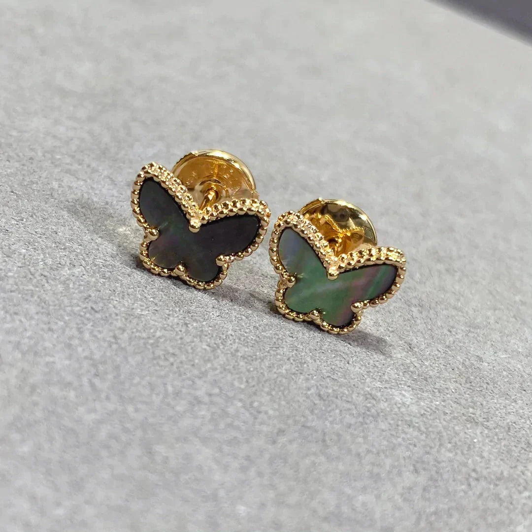 ??Loco?¡¥BUTTERFLY DARK MOP  EARRINGS