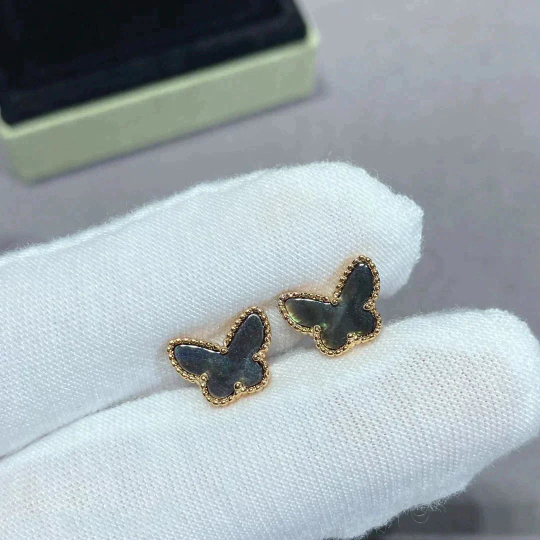 ??Loco?¡¥BUTTERFLY DARK MOP  EARRINGS