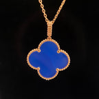 ??Loco?¡¥CLOVER 25MM NECKLACE TURQUOISE ROSE GOLD
