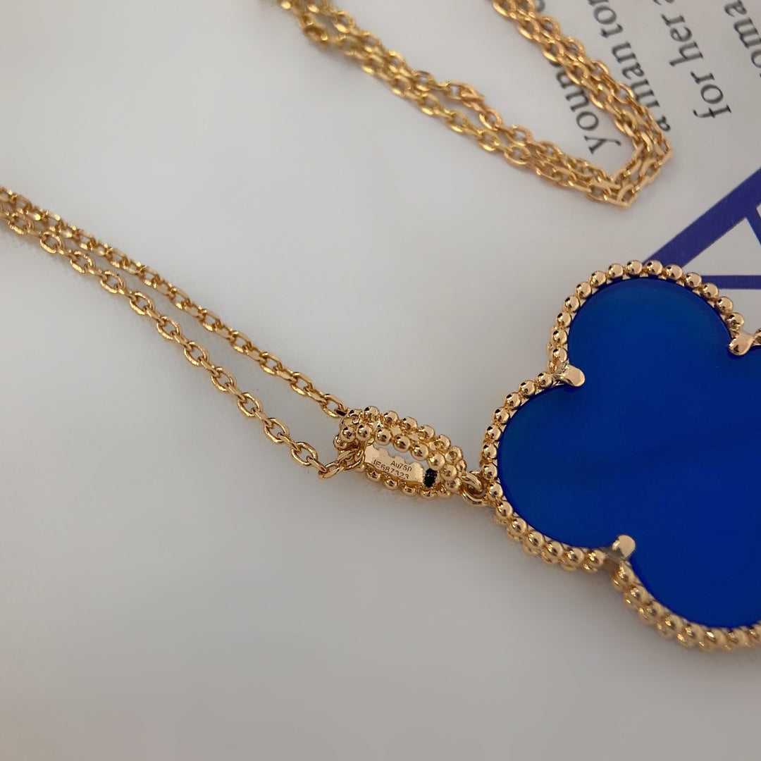 ??Loco?¡¥CLOVER 25MM NECKLACE TURQUOISE ROSE GOLD