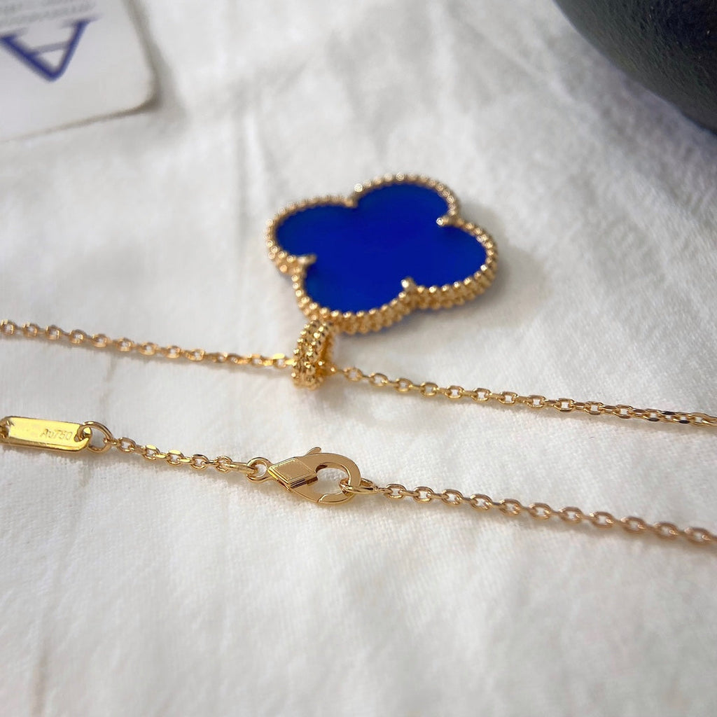 ??Loco?¡¥CLOVER 25MM NECKLACE TURQUOISE ROSE GOLD
