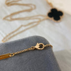 ??Loco?¡¥CLOVER 25MM NECKLACE GOLD ONYX