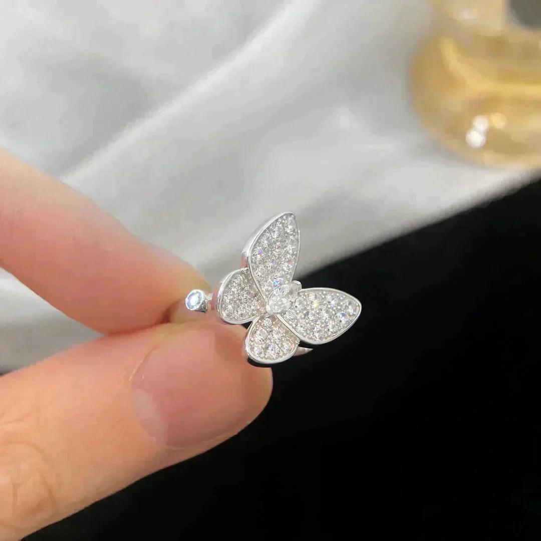 [moco jewelrys]Schmetterlings-Diamantring