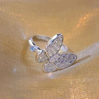 [moco jewelrys]Schmetterlings-Diamantring