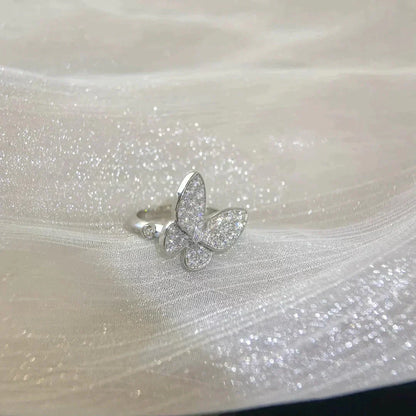 [moco jewelrys]Schmetterlings-Diamantring