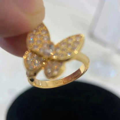 [moco jewelrys]Schmetterlings-Diamantring