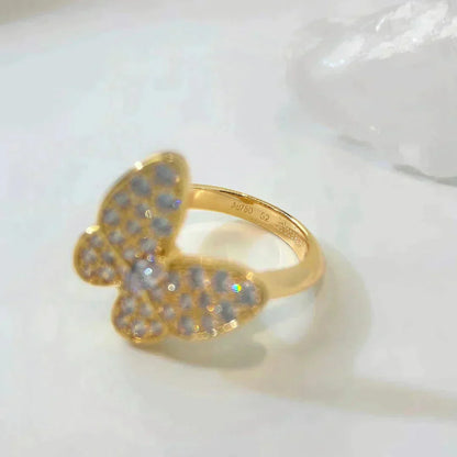 [moco jewelrys]Schmetterlings-Diamantring
