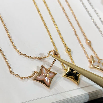 [moco jewelrys]STAR SCHWARZE MOP-HALSKETTE