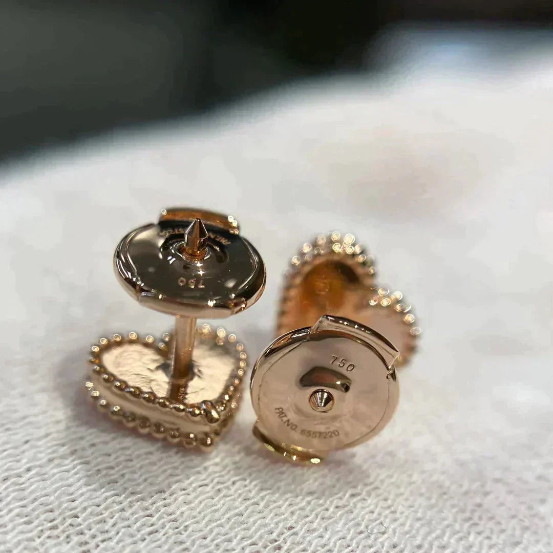 [moco jewellerys]ハートカーネリアンスタッドピアス