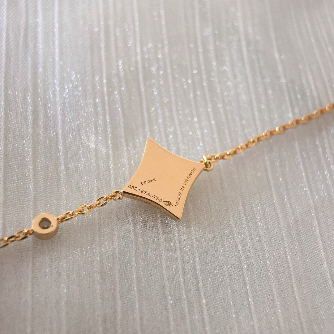 ??Loco?¡¥COLOR STAR PINK GOLD DIAMOND BRACELET