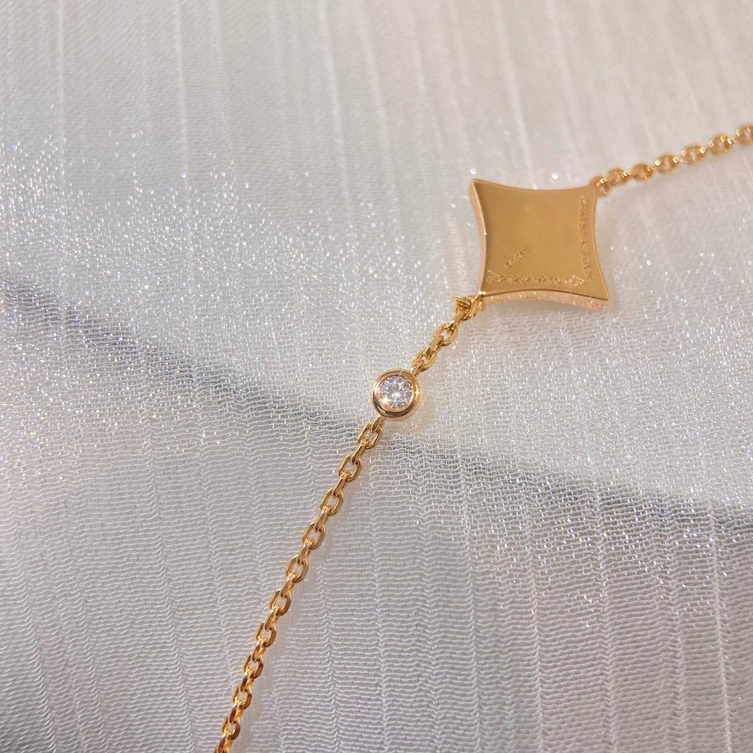 ??Loco?¡¥COLOR STAR PINK GOLD DIAMOND BRACELET