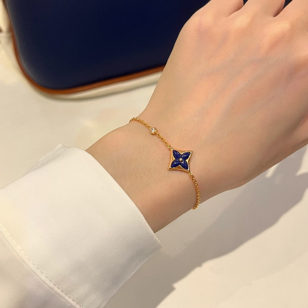 ??Loco?¡¥COLOR STAR PINK GOLD DIAMOND BRACELET