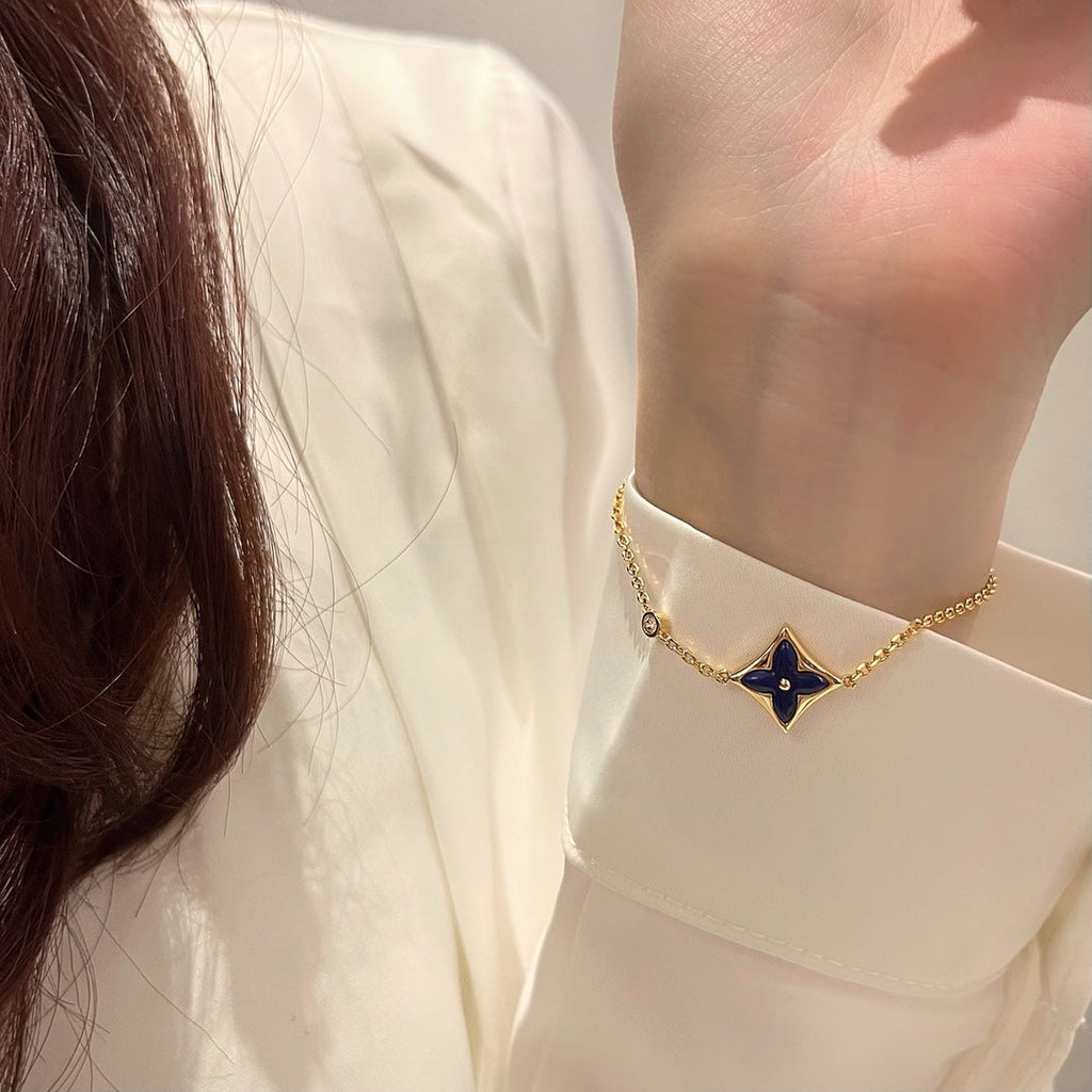 ??Loco?¡¥COLOR STAR PINK GOLD DIAMOND BRACELET