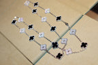 ??Loco?¡¥CLOVER 20 MOTIFS ONYX DIAMOND SILVER