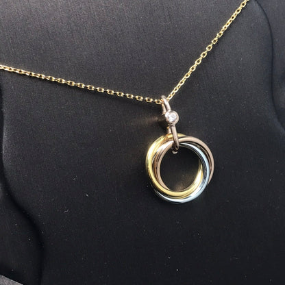 [moco jewellerys]トリニティ シルバーゴールド ピンクゴールド ネックレス