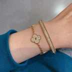 [Loco] New  CLOVER 5 MOTIF FULL DIAMOND BRACELET COLLECTION