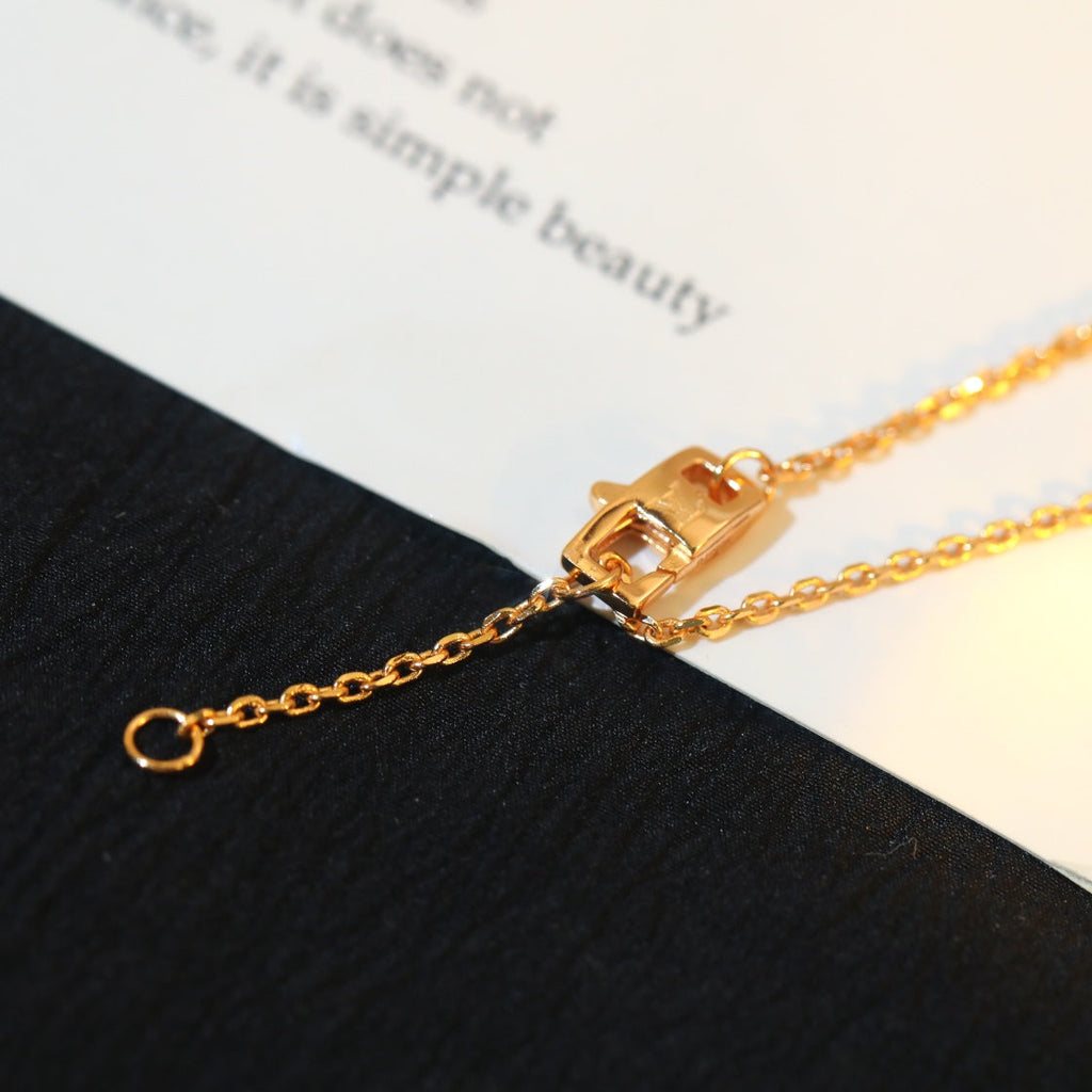 ??Loco?¡¥STAR AND SUN DIAMOND PINK GOLD NECKLACE