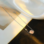 ??Loco?¡¥SUN MOTIF PINK MOP SILVER BRACELET