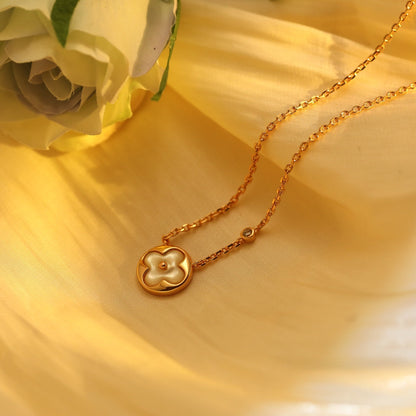 [moco jewelrys] SONNENANHÄNGER ROSÉGOLD 1 DIAMANT-KETTE