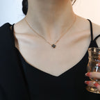 ??Loco?¡¥SUN PEDANT PINK GOLD 1 DIAMOND NECKLACE