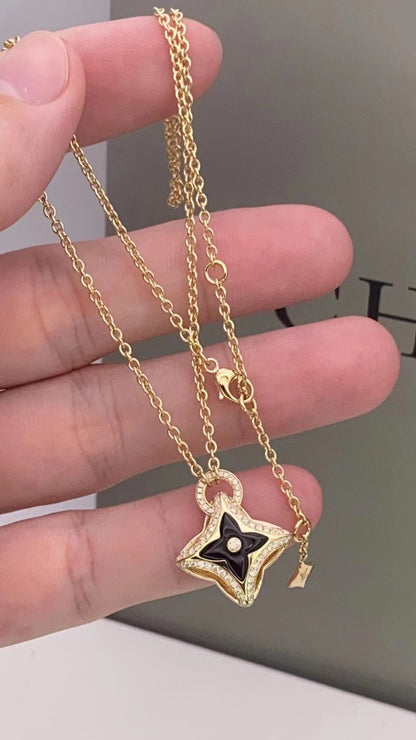 [moco jewelrys]Sternanhänger, Halskette aus roségoldenem Diamanten