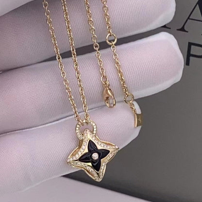 [moco jewelrys]Sternanhänger, Halskette aus roségoldenem Diamanten