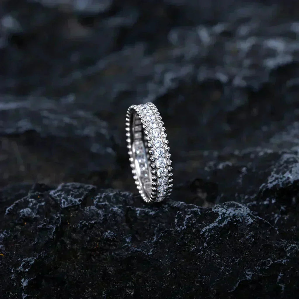 ??Loco?¡¥PERLEE DIAMOND SILVER RING