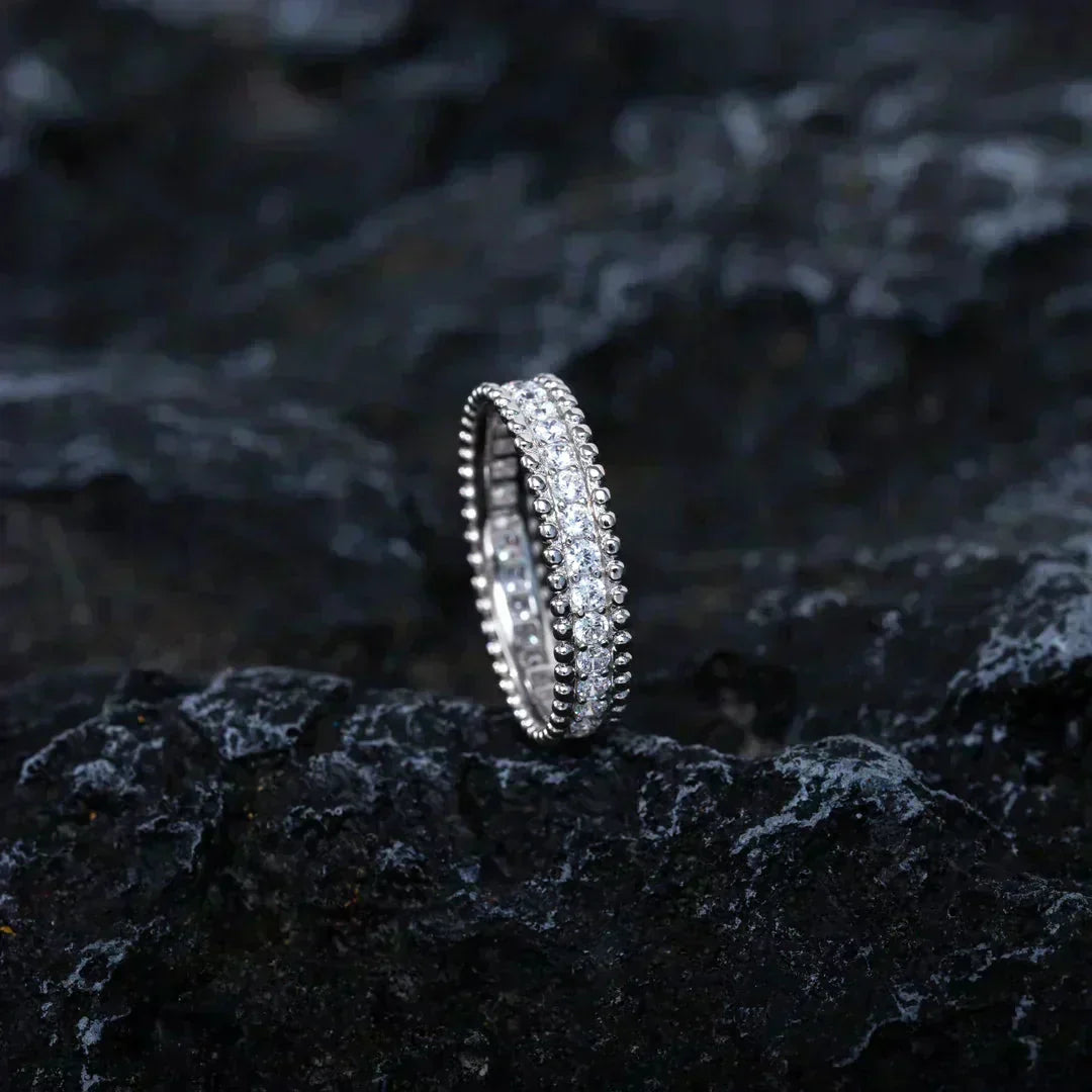 ??Loco?¡¥PERLEE DIAMOND SILVER RING