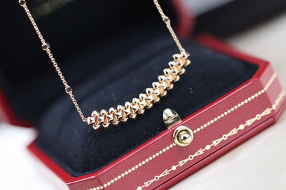 [moco jewellerys]クラッシュ ピンクゴールドネックレス