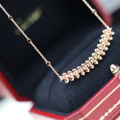 [moco jewellerys]クラッシュ ピンクゴールドネックレス