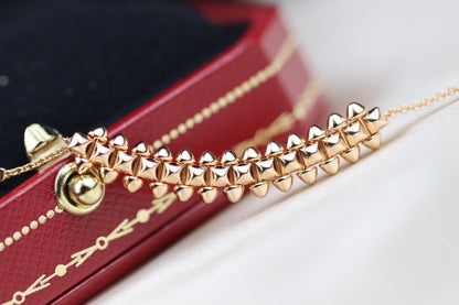 [moco jewellerys]クラッシュ ピンクゴールドネックレス