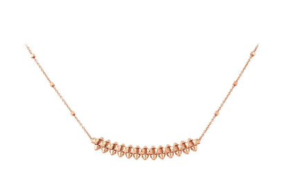 [moco jewellerys]クラッシュ ピンクゴールドネックレス